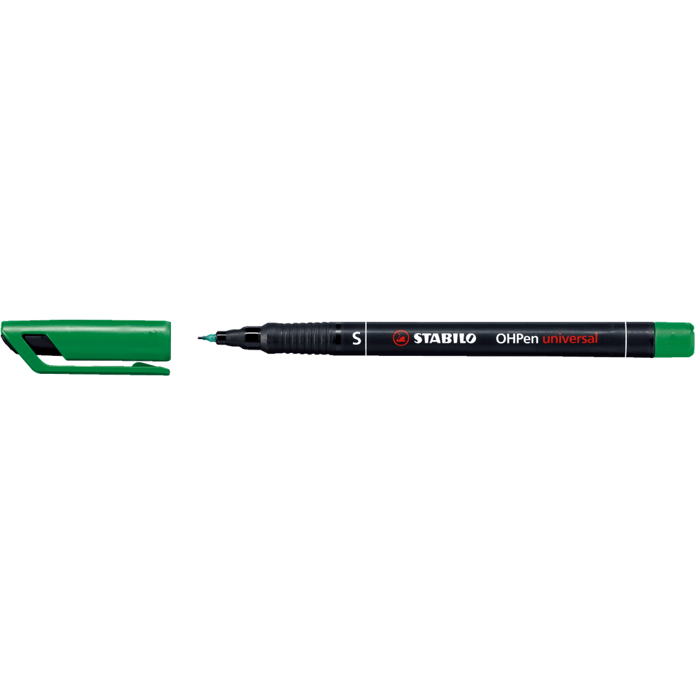 Alkoholos marker 0,4mm, STABILO OHPen S zöld kép