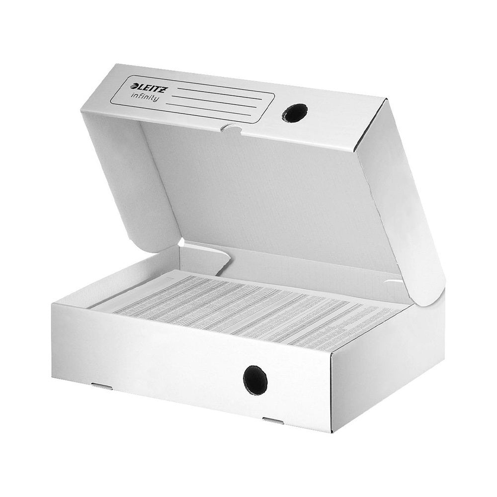 Archiválódoboz A4, 80mm, felfelé nyíló Leitz Infinity fehér kép