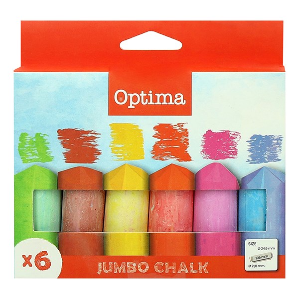 Aszfaltkréta OPTIMA Jumbo 6 darabos