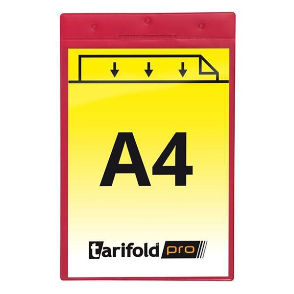 Azonosító mágneses tasak DJOIS A/4 álló 350mic piros 10 darabos