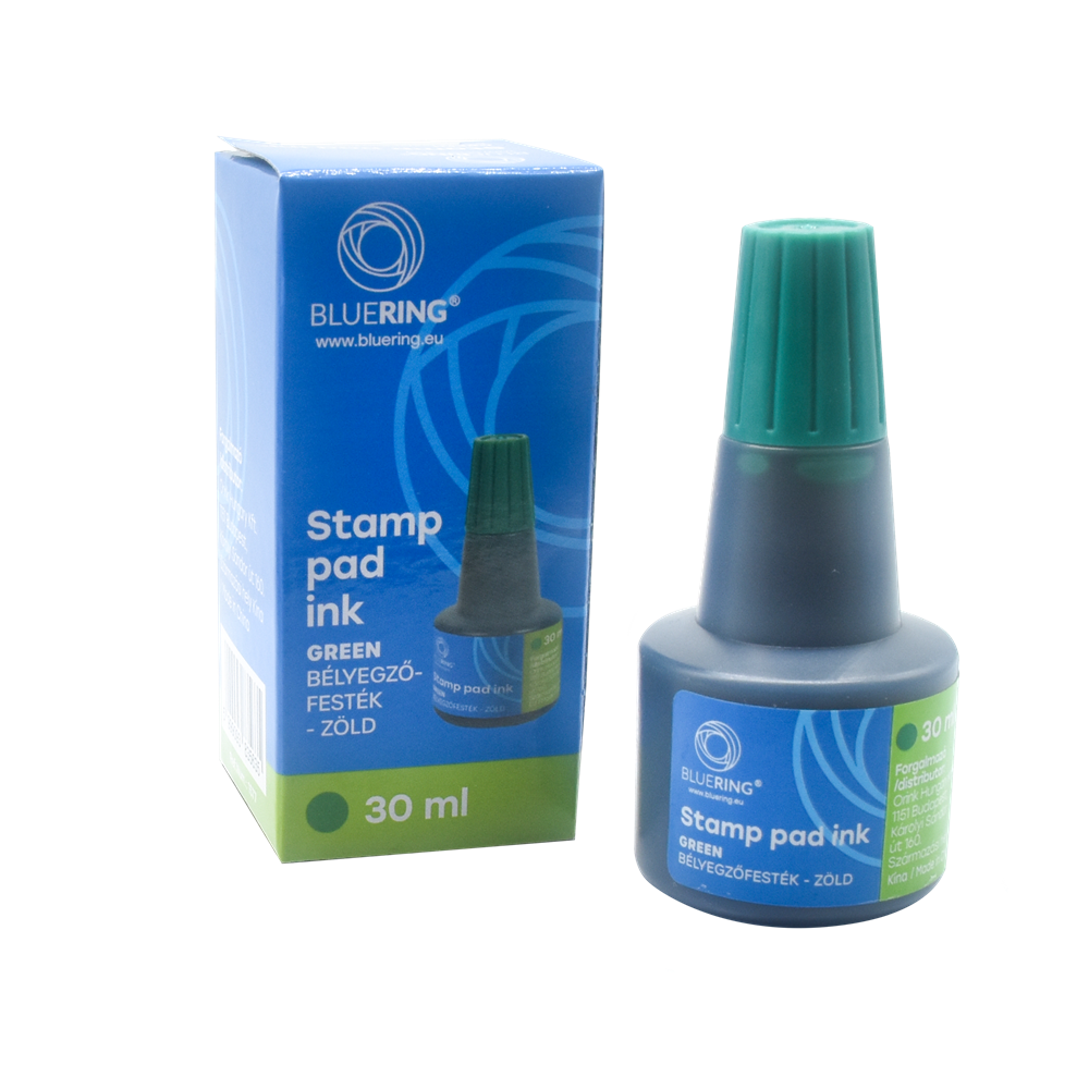 Bélyegzőfesték 30ml, Bluering® Flower zöld kép