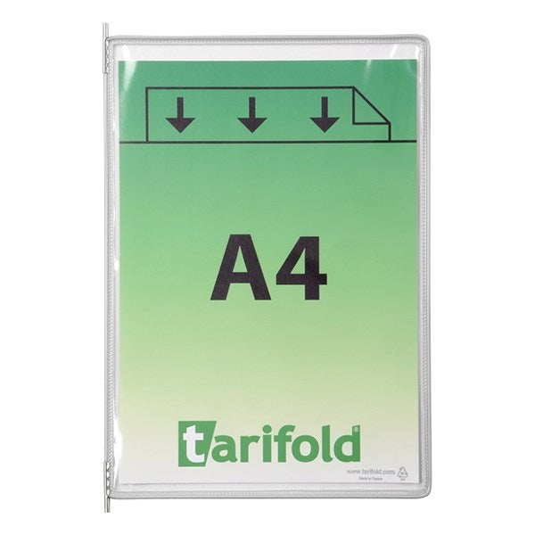 Bemutatótábla DJOIS A/4 álló felül nyitott fehér 10 darabos