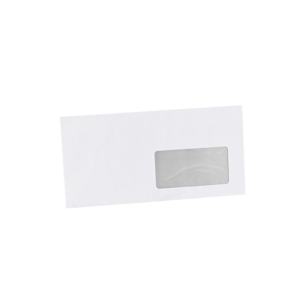 Boríték LA4 enyvezett bélésnyomott jobb ablakos 45x90mm 110 × 220mm J20A15 Bluering® fehér kép
