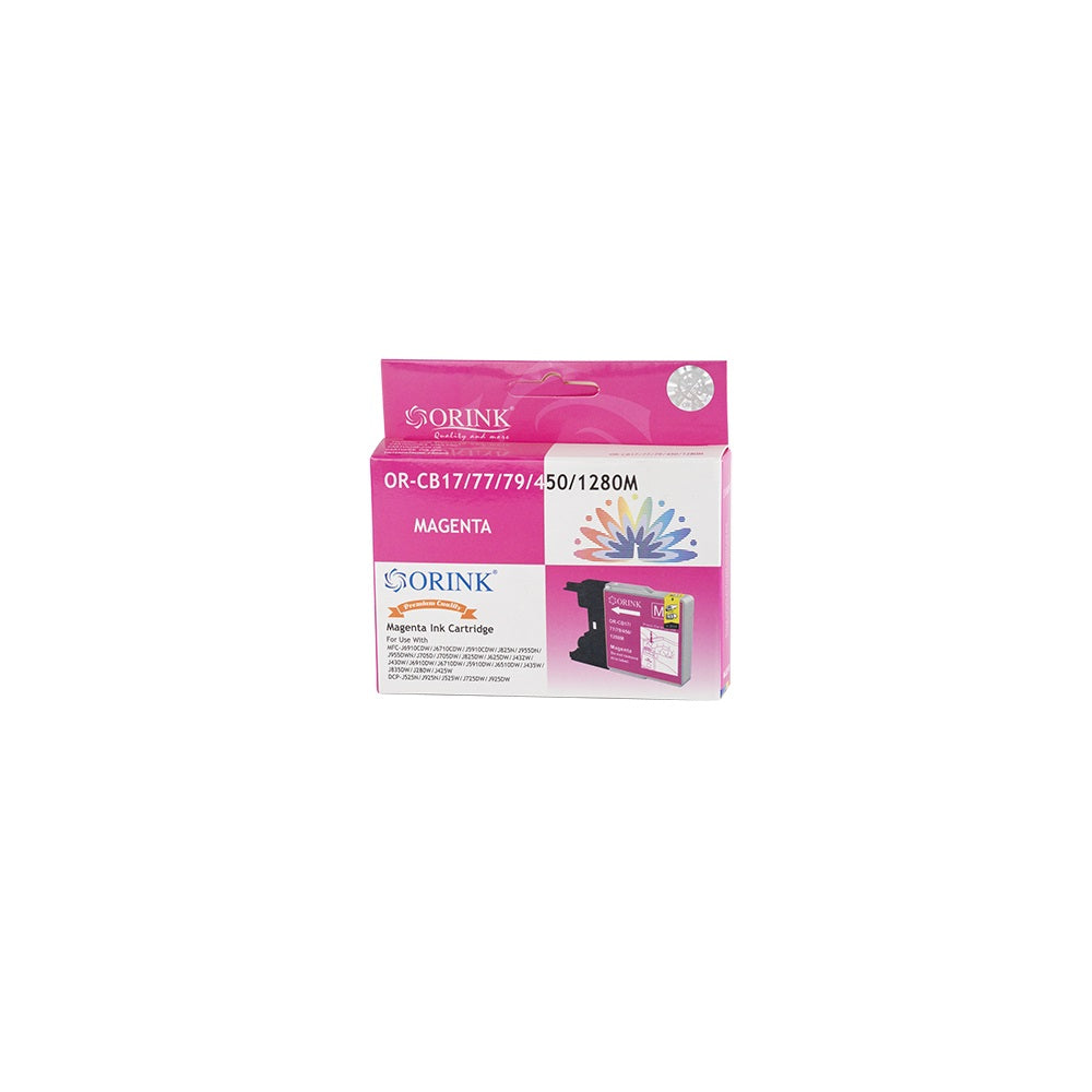 Brother CB17/77/450/1280XL tintapatron magenta ORINK kép
