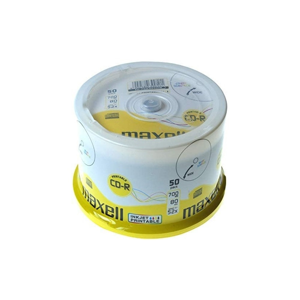 CD-R80 52x nyomtatható 50 db/henger Maxell kép