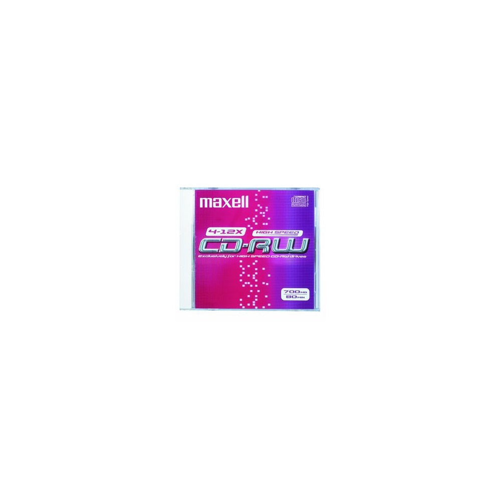 CD-RW80 12X újraírható CD normál tokban Maxell kép