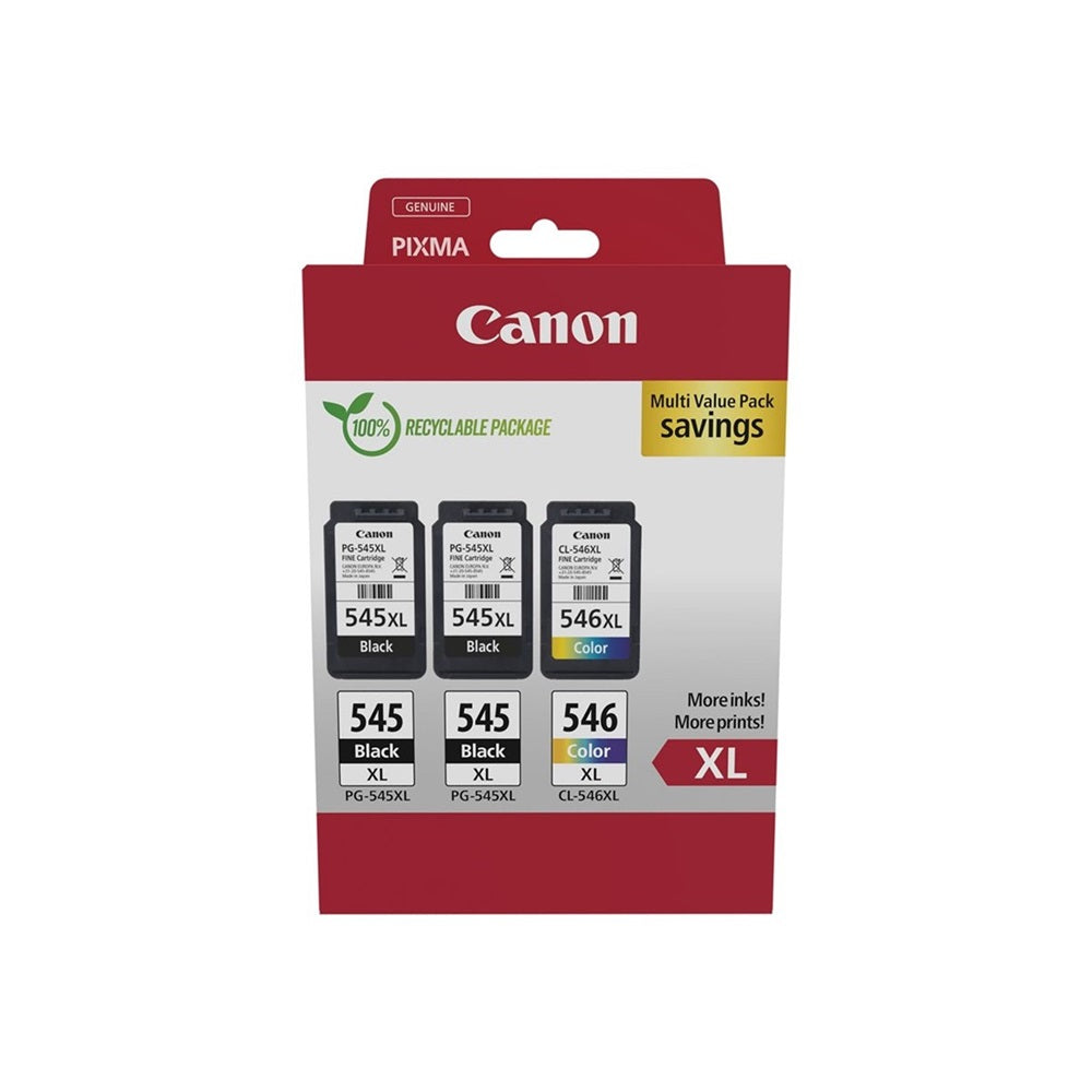 Canon 2x PG545XL + CL546XL tintapatron multipack ORIGINAL kép