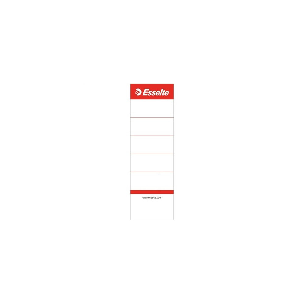 Cserecímke iratrendezőhöz, kétoldalas 50x158mm, Esselte fehér 10 db/csom kép