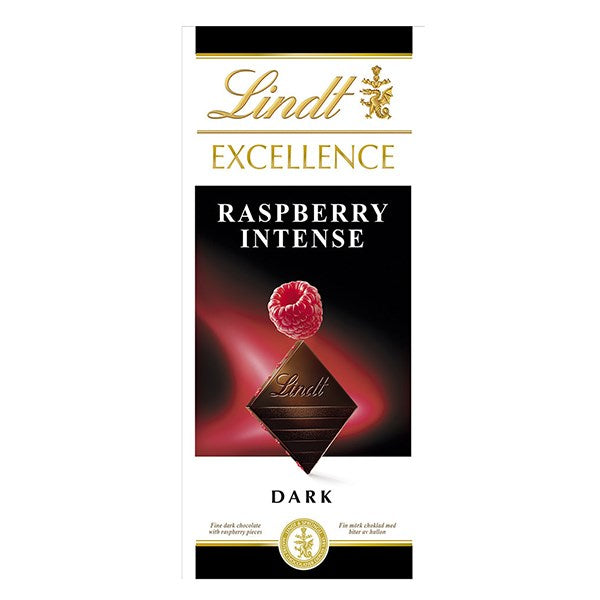 Csokoládé LINDT Excellence Raspberry málnás étcsokoládé 100 g