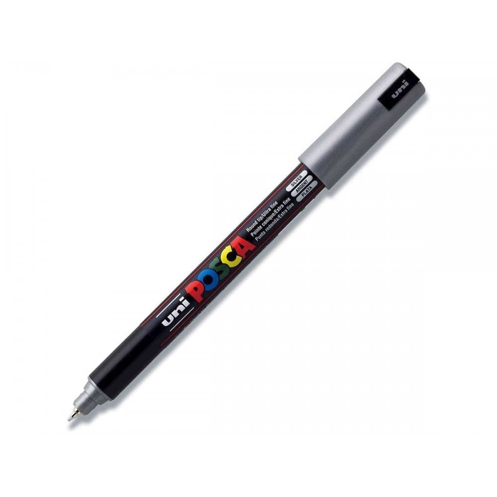 Dekormarker 0,7-1mm, Uni Posca PC-1M ezüst kép