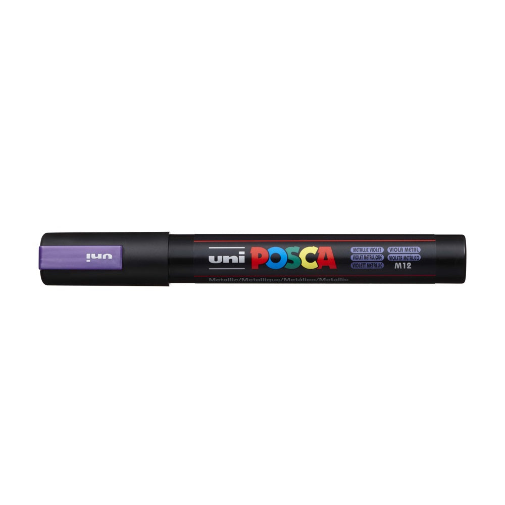 Dekormarker 1,8-2,5mm, Uni Posca PC-5M metál lila kép