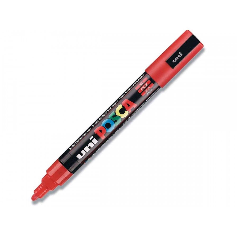 Dekormarker 1,8-2,5mm, Uni Posca PC-5M piros kép