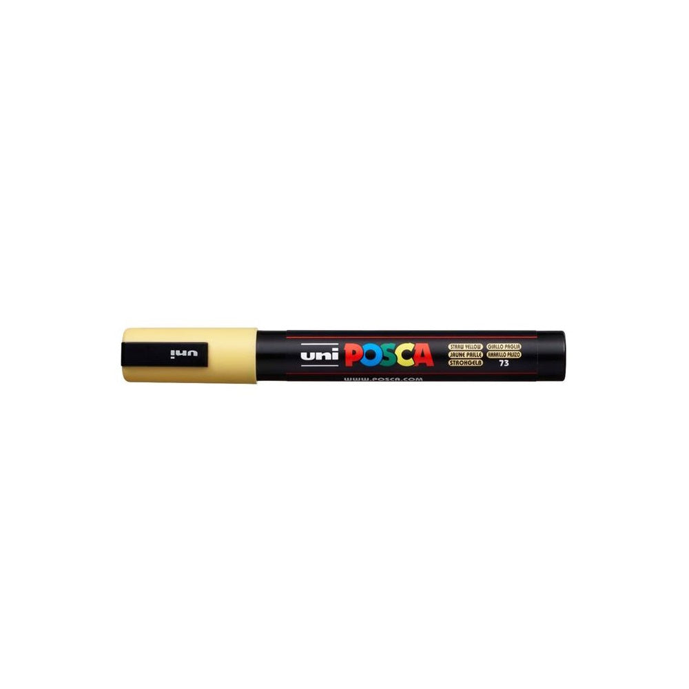 Dekormarker 1,8-2,5mm, Uni Posca PC-5M szalmasárga kép