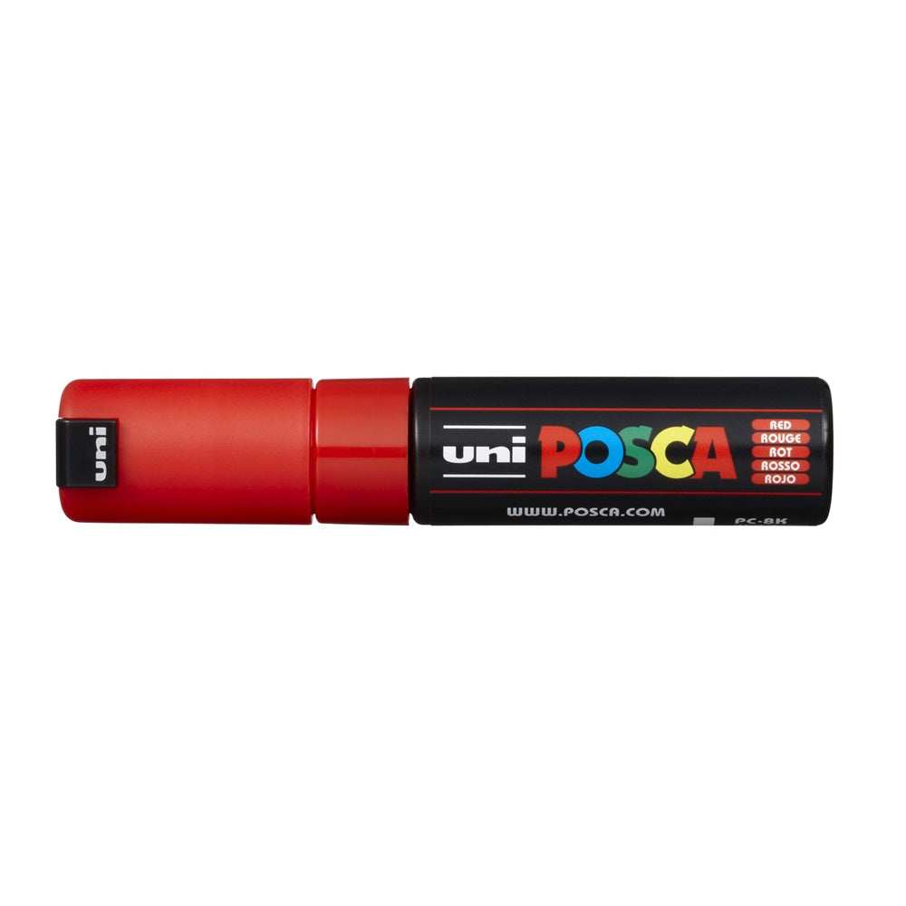 Dekormarker 8mm, Uni Posca PC-8K piros kép