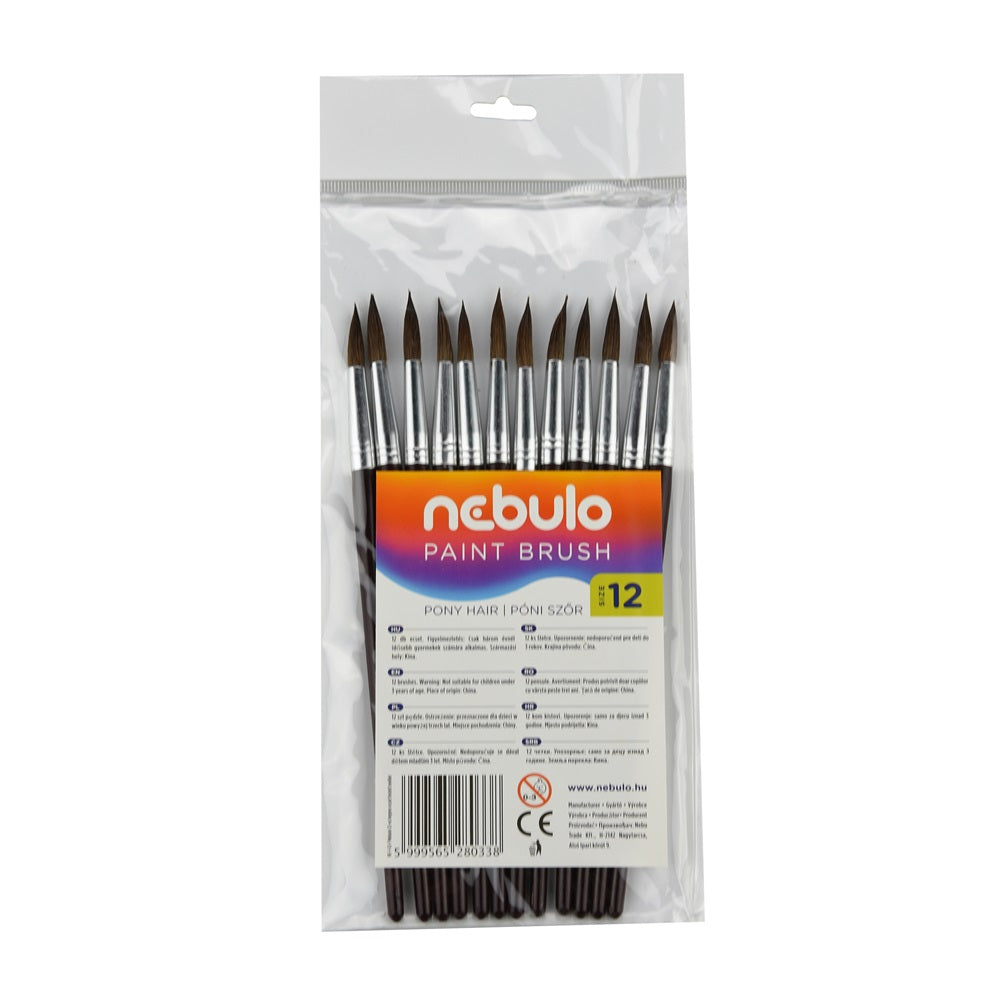 Ecset 12-es festett nyéllel 12 db/csomag, Nebulo kép
