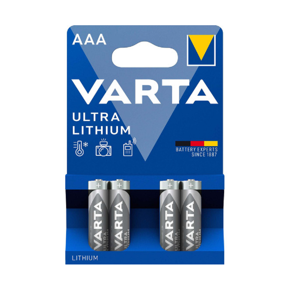 Elem AAA ceruza LR03 4 db/csomag, Varta Ultra Lithium kép