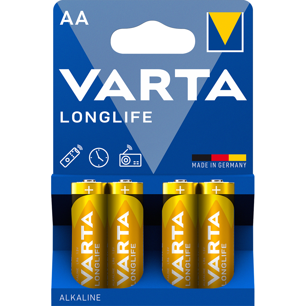 Elem AA ceruza LR06 Longlife 4 db/csomag, Varta kép