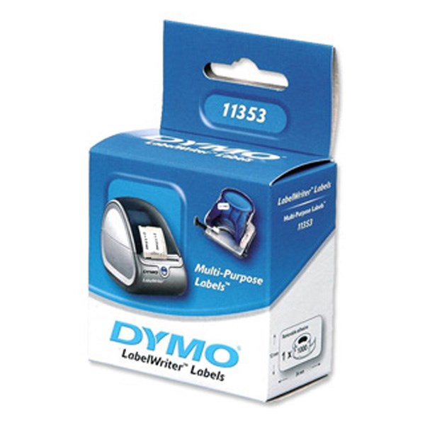 Etikett DYMO Label Writer 12x24 mm 1000 darabos fehér