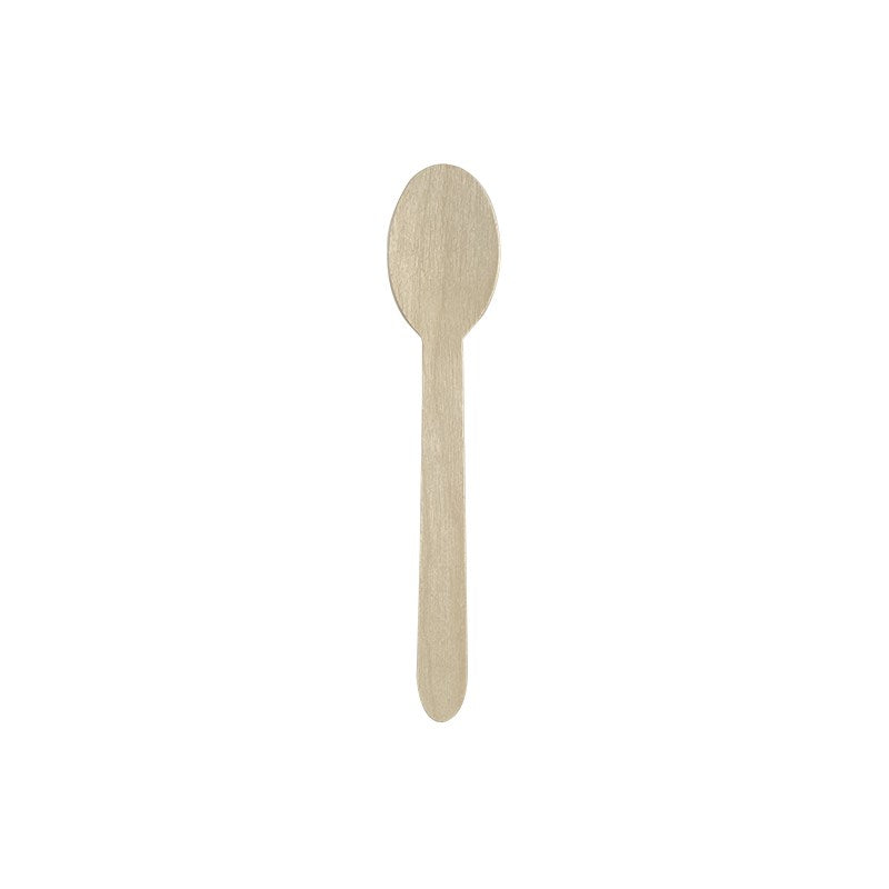 Evőkanál eldobható fa BIO 16cm 100 darabos