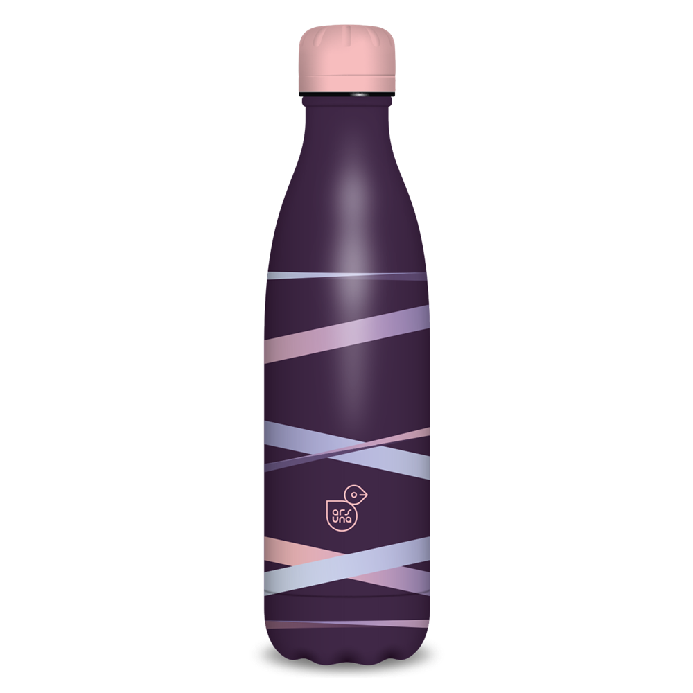 Fémkulacs duplafalú 500ml Ars Una Ribbon-purple (5168) 22 kép