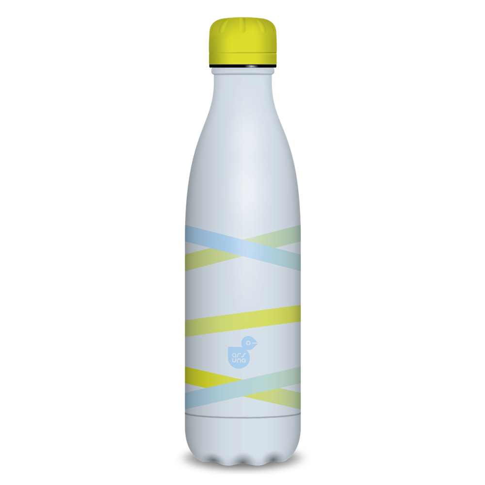 Fémkulacs duplafalú 500ml Ars Una Ribbon-yellow (5167) 22 kép