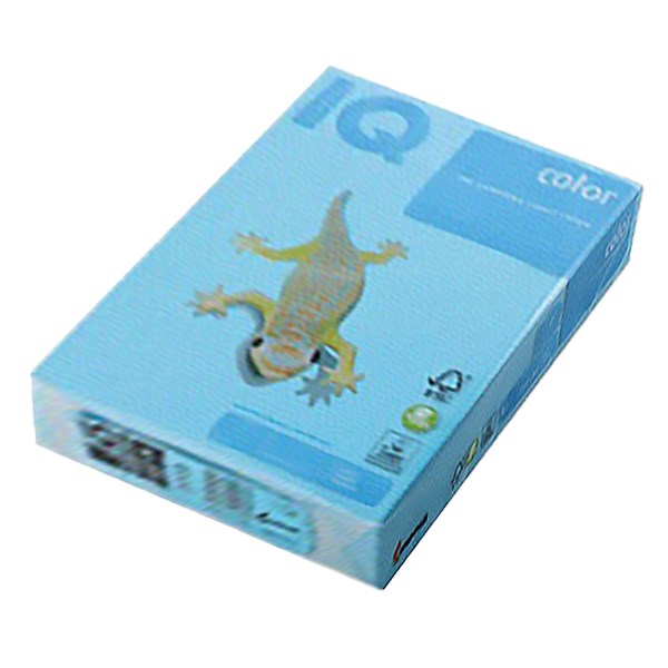 Fénymásolópapír színes IQ Color A/4 160 g intenzív azúrkék AB48 250 ív/csomag