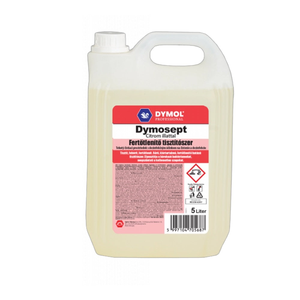 Fertőtlenítő hatású tisztítószer 5 liter Dymosept citrom illat kép