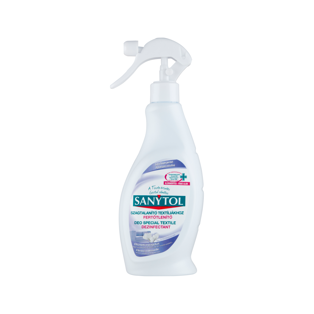 Fertőtlenítő hatású tisztítószer textilre szórófejes 500 ml Sanytol kép