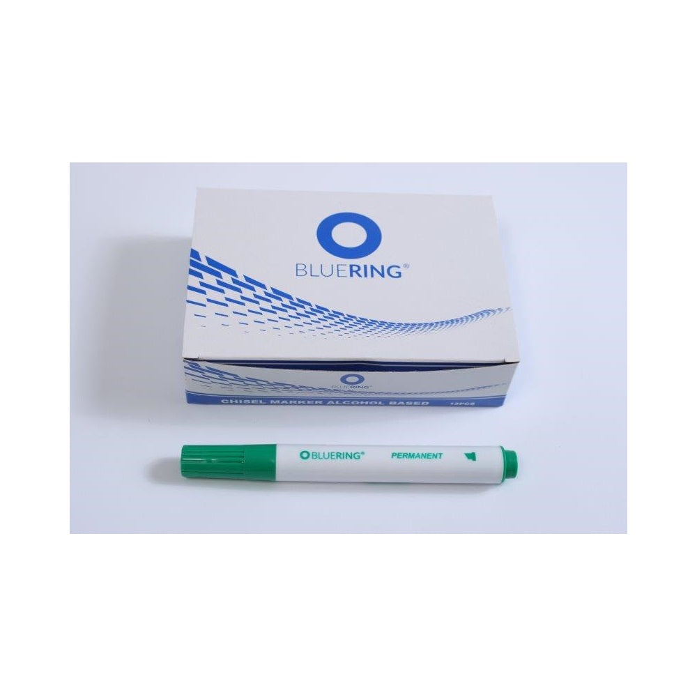 Flipchart marker rostirón vizes kerek végű 3mm, Bluering® zöld kép