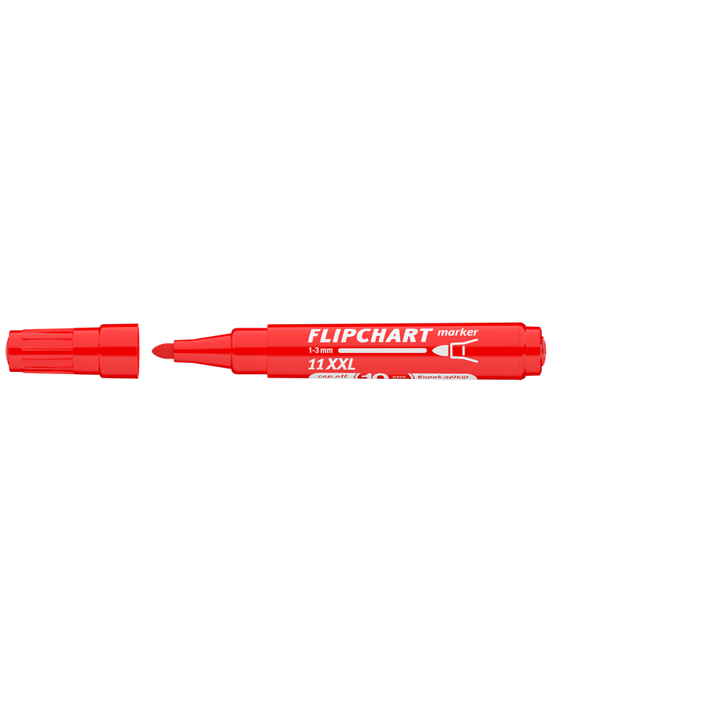 Flipchart marker vízbázisú 3mm, kerek Artip 11XXL piros kép
