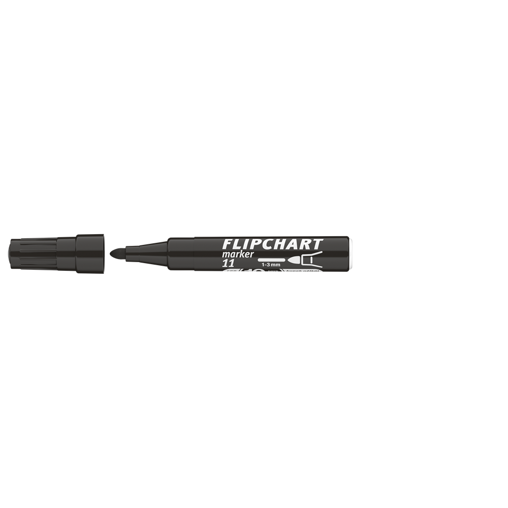 Flipchart marker vízbázisú 3mm, kerek Artip 11 fekete kép