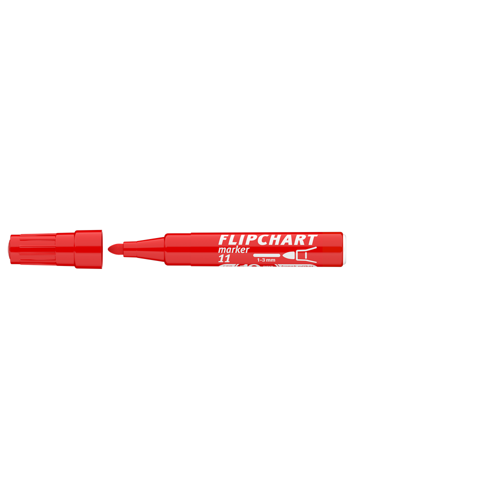 Flipchart marker vízbázisú 3mm, kerek Artip 11 piros kép