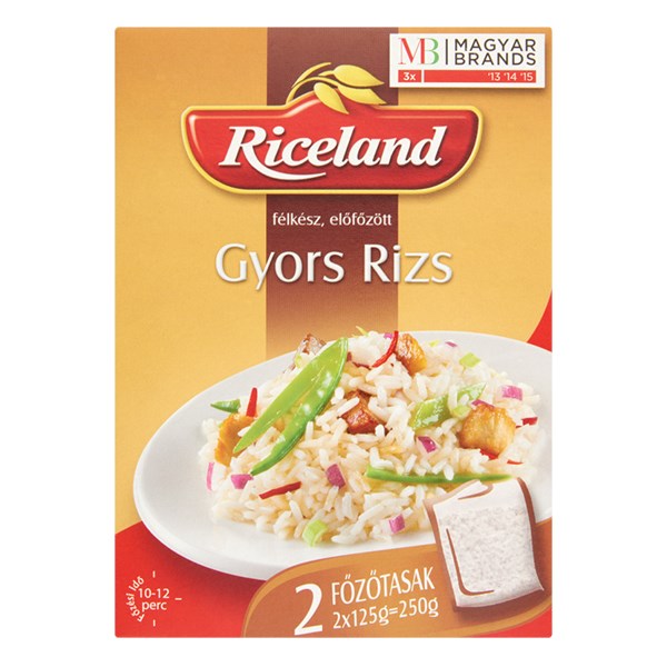 Főzőtasakos rizs RICELAND Gyors 2x125 g