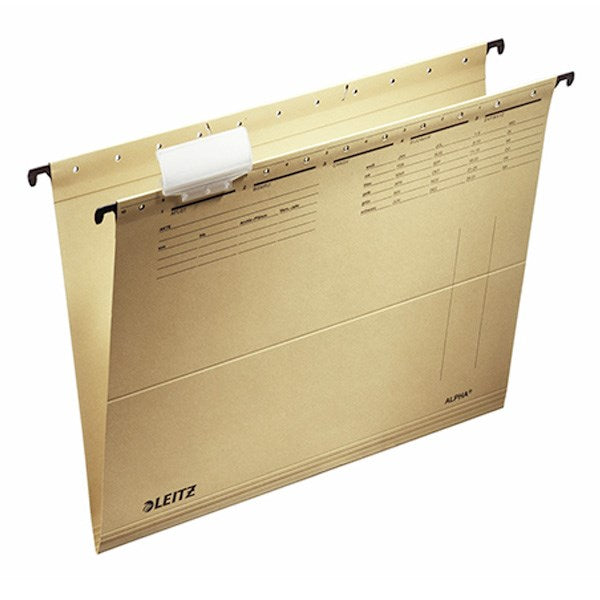 Függőmappa LEITZ Alpha Standard A/4 karton natúr 25 darabos