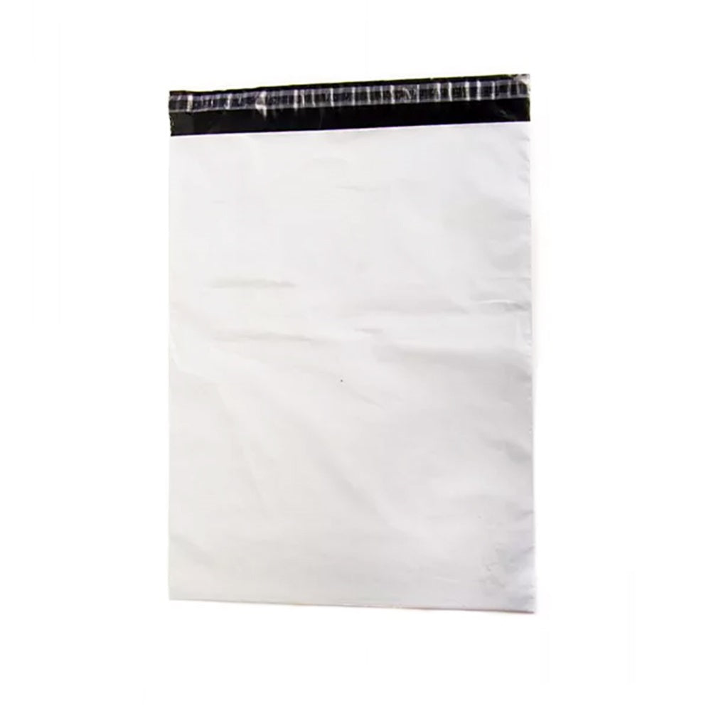 Futártasak, 450x550 + 50 mm. szilikonos záródás Coex Fehér/Fekete kép