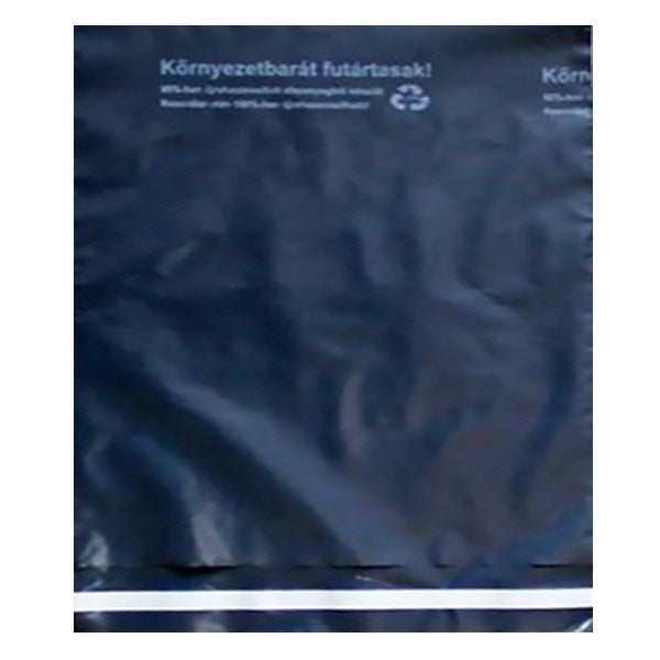 Futártasak biztonsági ragasztócsíkkal környezetbarát 45x52,5cm 50 mikron 100 darabos