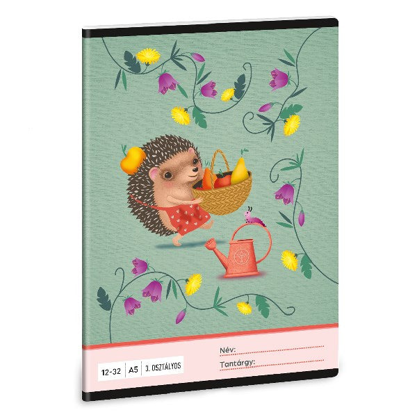 Füzet vonalas ARS UNA A/5 32 lapos 12-32 3. osztályos Apple Pie