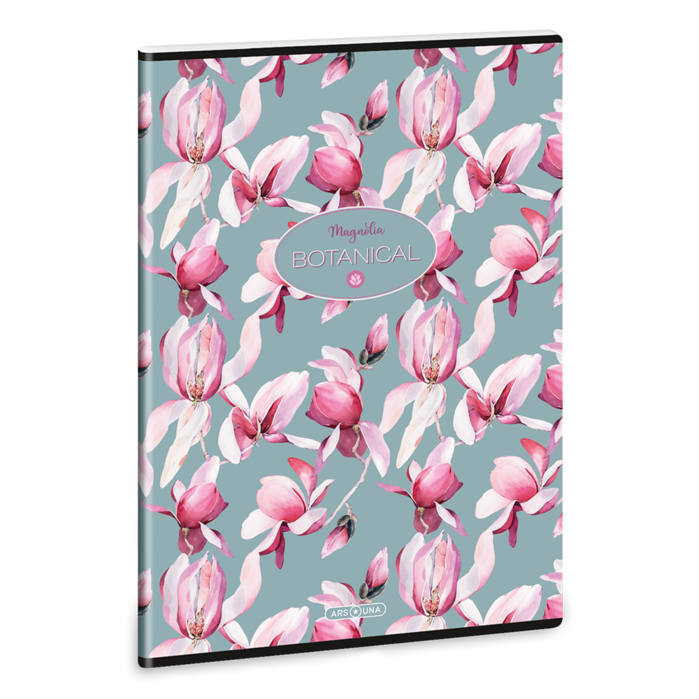 Füzet iskolai A4, 40lap, sima Ars Una ROSY MAGNOLIA (5252) 23 10db/csomag kép