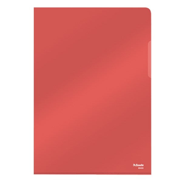 Genotherm "L" ESSELTE A/4 150 mikron luxus víztiszta piros 25 darabos