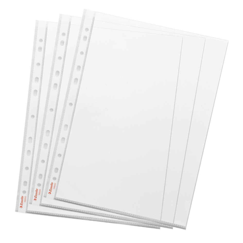 Genotherm lefűzhető, A4, 105 micron víztiszta Esselte 56093 100 db/csomag, kép