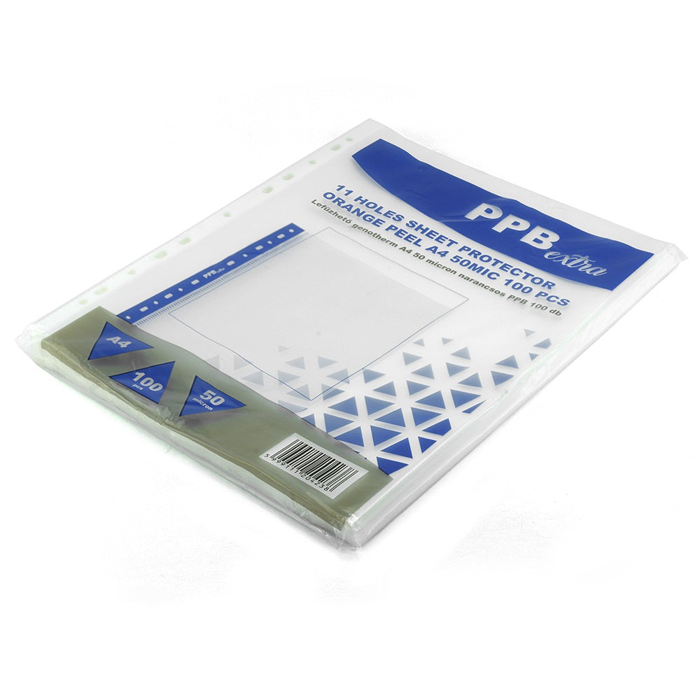 Genotherm lefűzhető, A4, 50 micron narancsos PPB Extra 100 db/csomag, kép