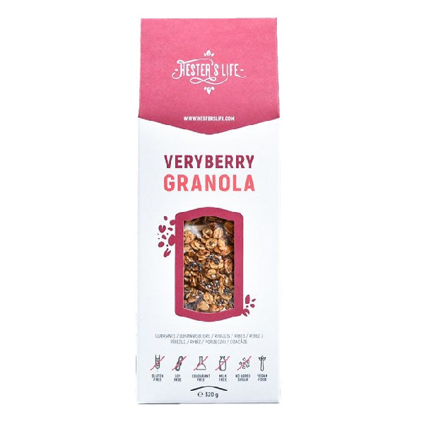 Granola HESTER’S Veryberry ribizlis 320 g