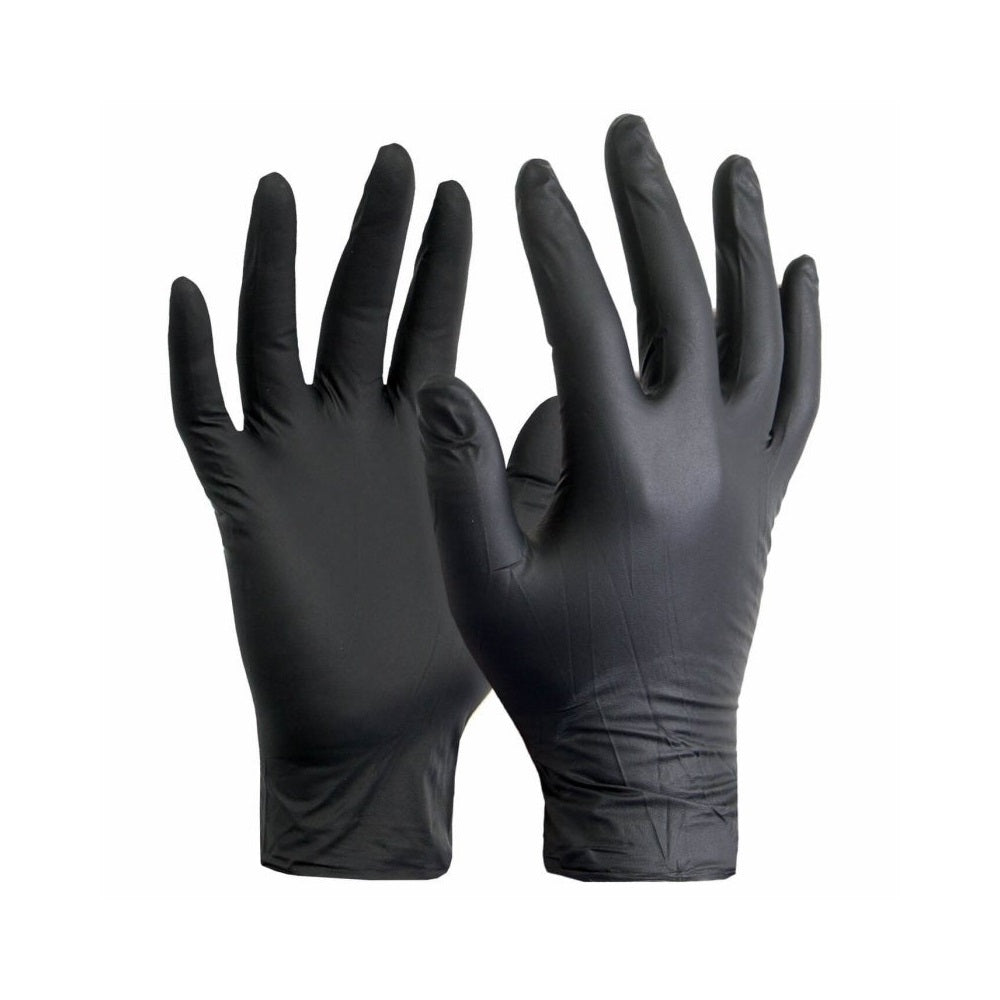 Gumikesztyű nitril púdermentes XL 100 db/doboz fekete_Guarder® kép