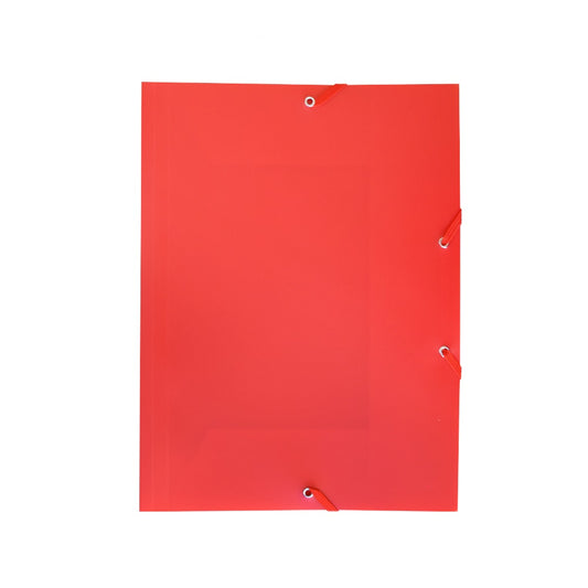 Gumis mappa A4, műanyag Bluering® piros kép