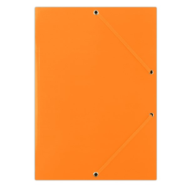 Gumis mappa DONAU A/4 karton narancssárga