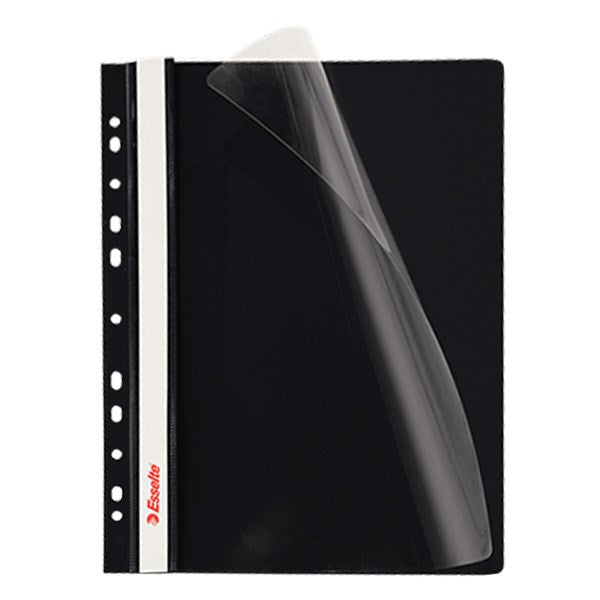 Gyorsfűző ESSELTE lefűzhető fekete 10 darabos