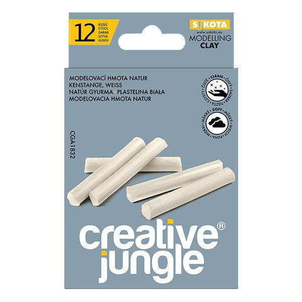 Gyurma CREATIVE JUNGLE grey natúr 12 darabos