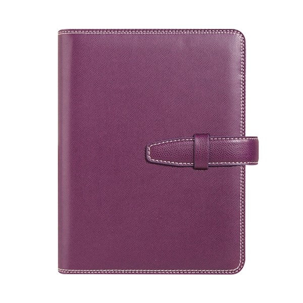 Gyűrűs kalendárium SATURNUS L228 sárga lapos lila műbőr 2026.