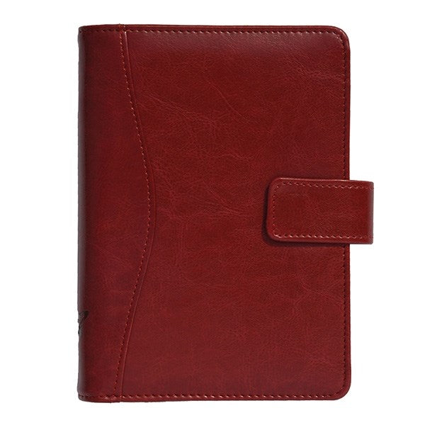 Gyűrűs kalendárium SATURNUS M231 sárga lapos bordó műbőr 2026.