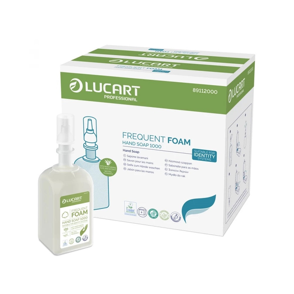 Habszappan utántöltő 1 liter Identity Frequent Lucart_89112000 kép
